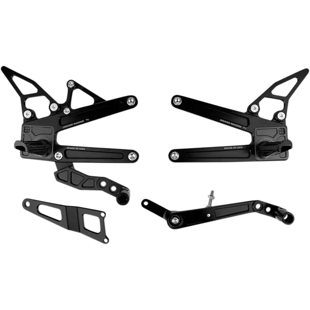 DRIVEN RACING TT Rearset - R1 DRP-717-BK