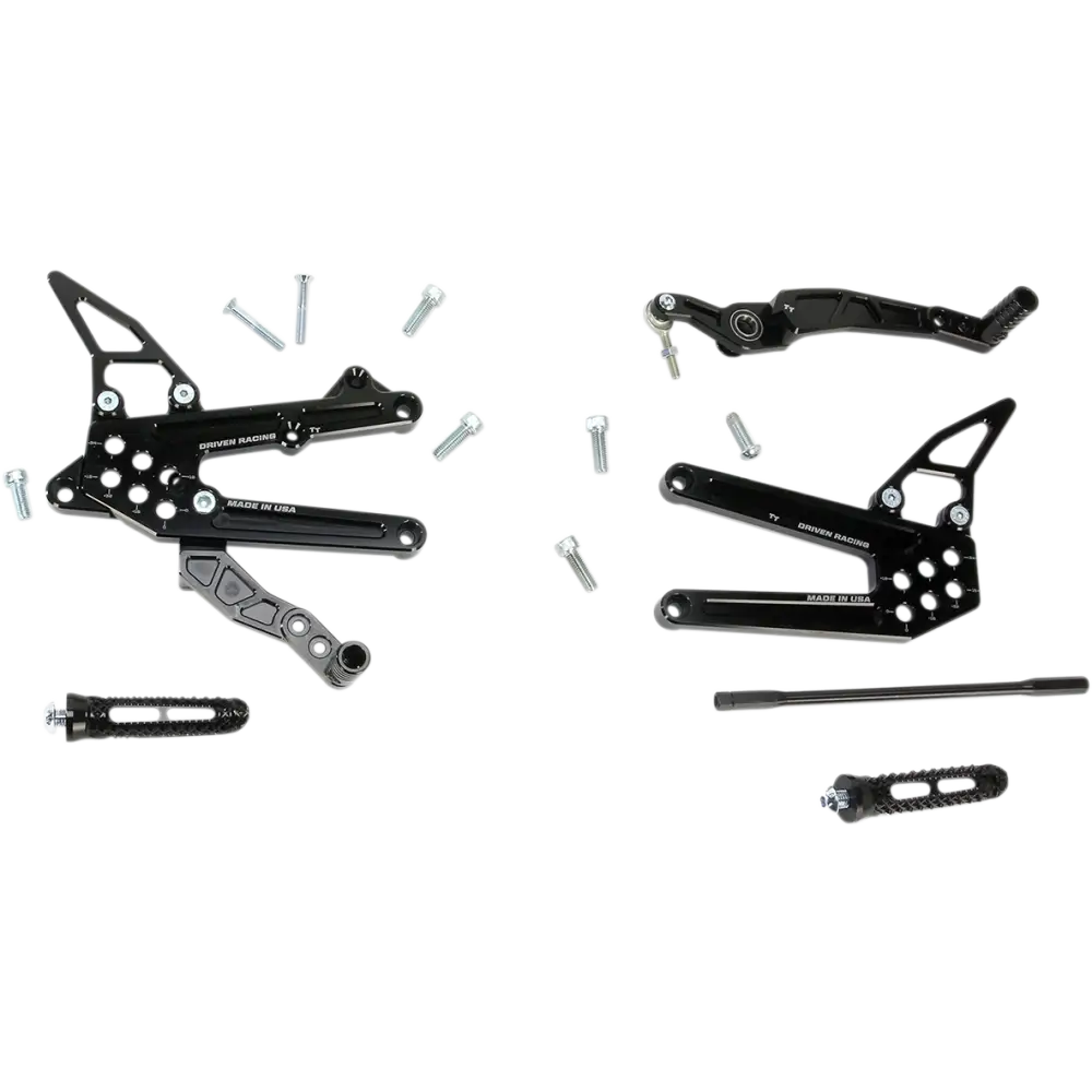 DRIVEN RACING TT Rearset - R6 DRP-704-BK
