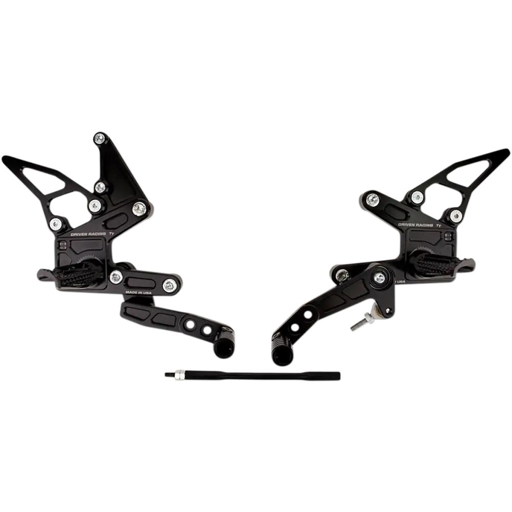DRIVEN RACING TT Rearset - Suzuki DRP-721-BK