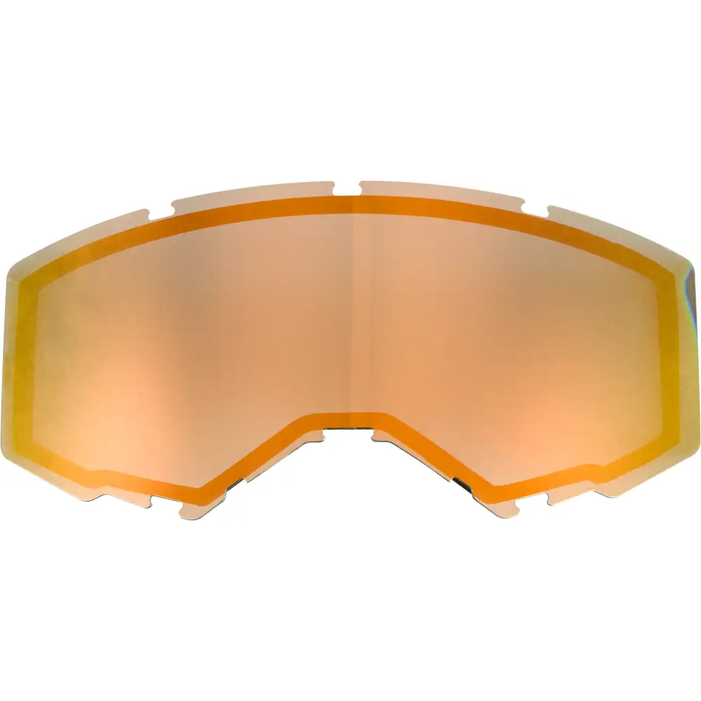 Dual Lens W/O Vents Adult Orange Mirror/Smoke