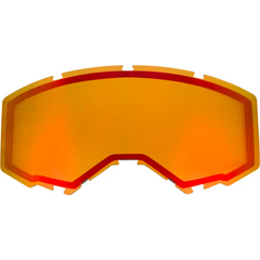 Dual Lens W/O Vents Adult Red Mirror/Amber