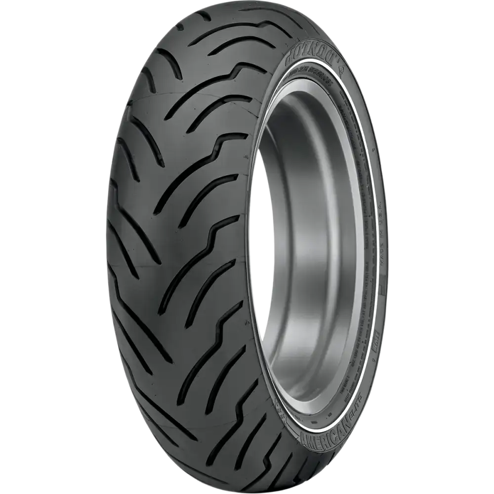 DUNLOP Tire - American Elite - Rear - MT90B16 - Narrow Whitewall - 74H 45131814