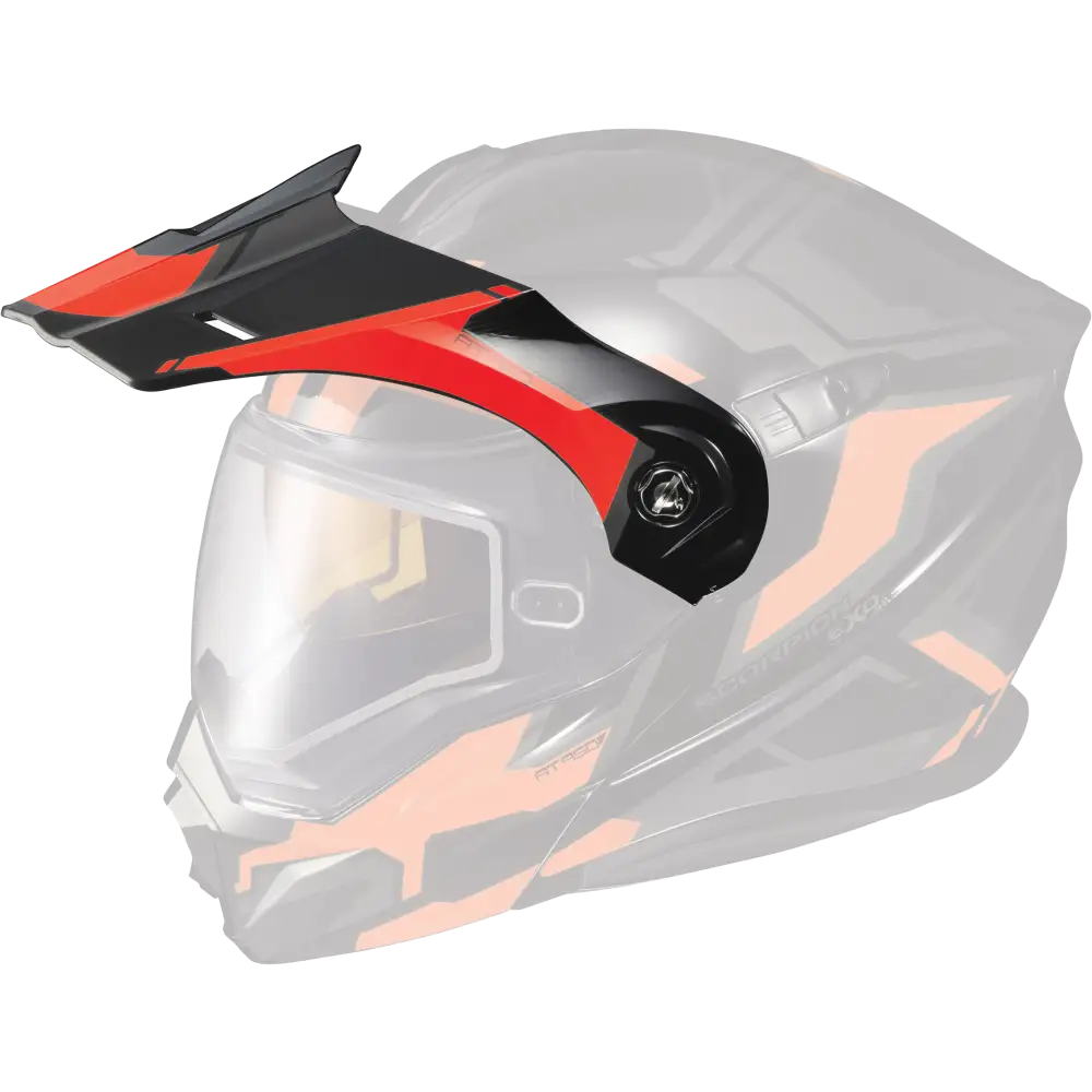 Exo At950 Helmet Peak Visor Ellwood Red