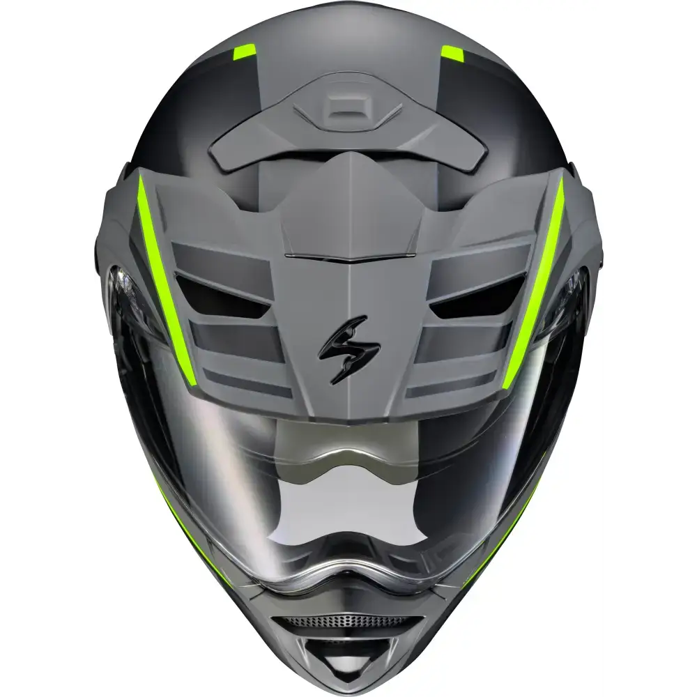 Exo At960 Modular Helmet Monk Grey/Hi Viz 2x
