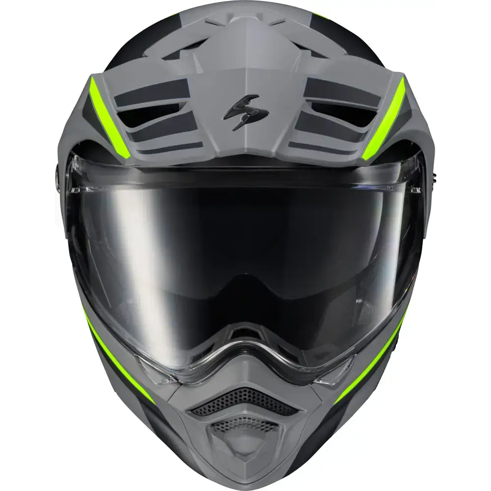 Exo At960 Modular Helmet Monk Grey/Hi Viz 2x