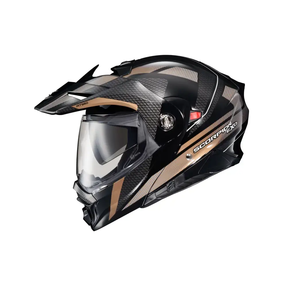 Exo At960 Modular Helmet Hicks Black/Gold Sm