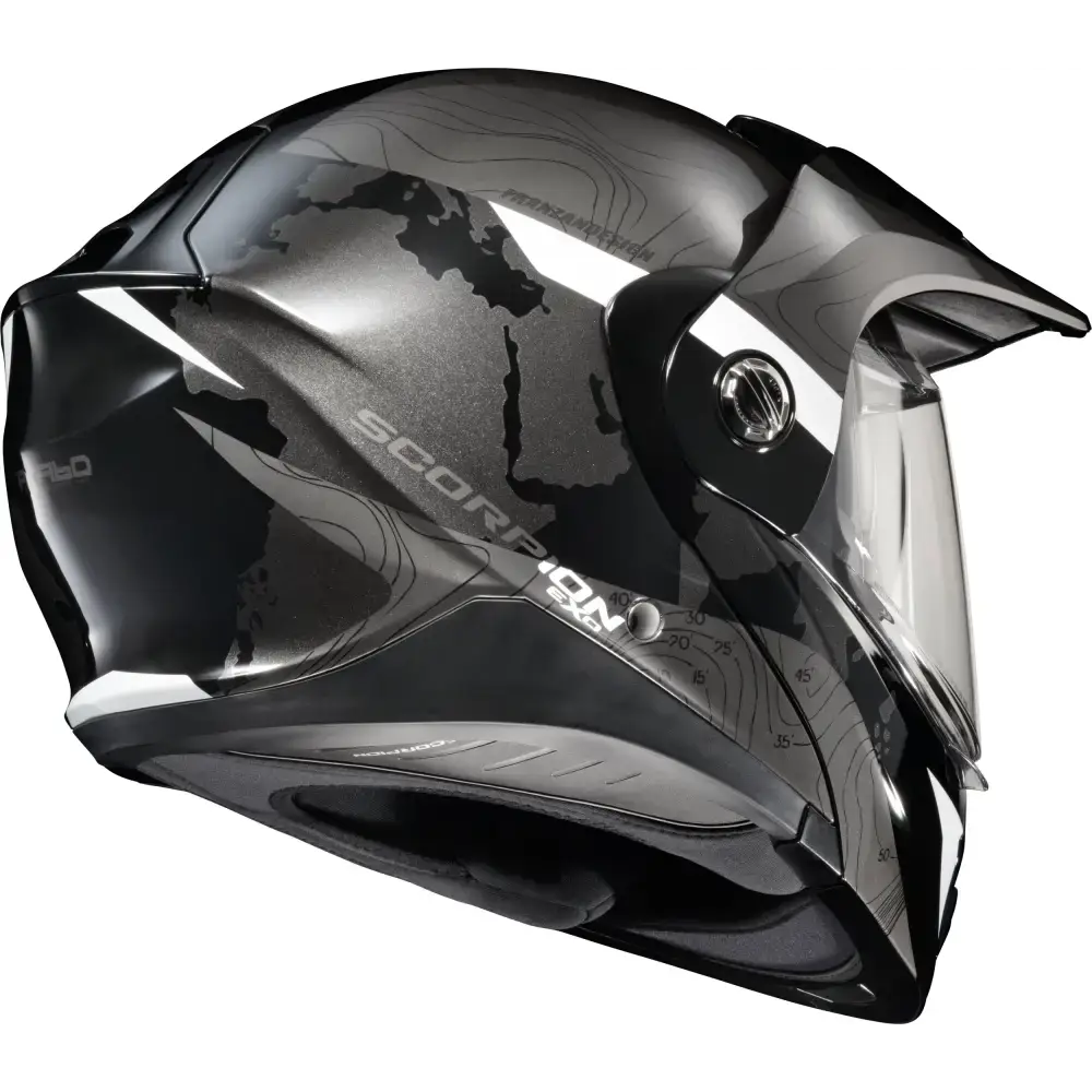 Exo At960 Modular Helmet Topographic Black/White 3x