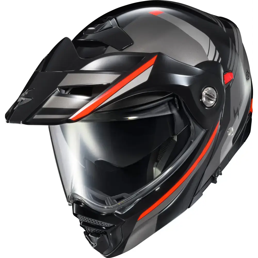 Exo At960 Modular Helmet Monk Black/Red 2x