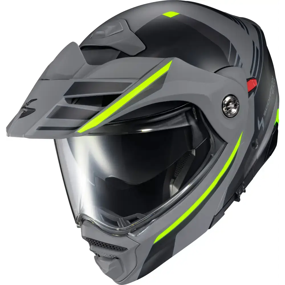 Exo At960 Modular Helmet Monk Grey/Hi Viz 2x
