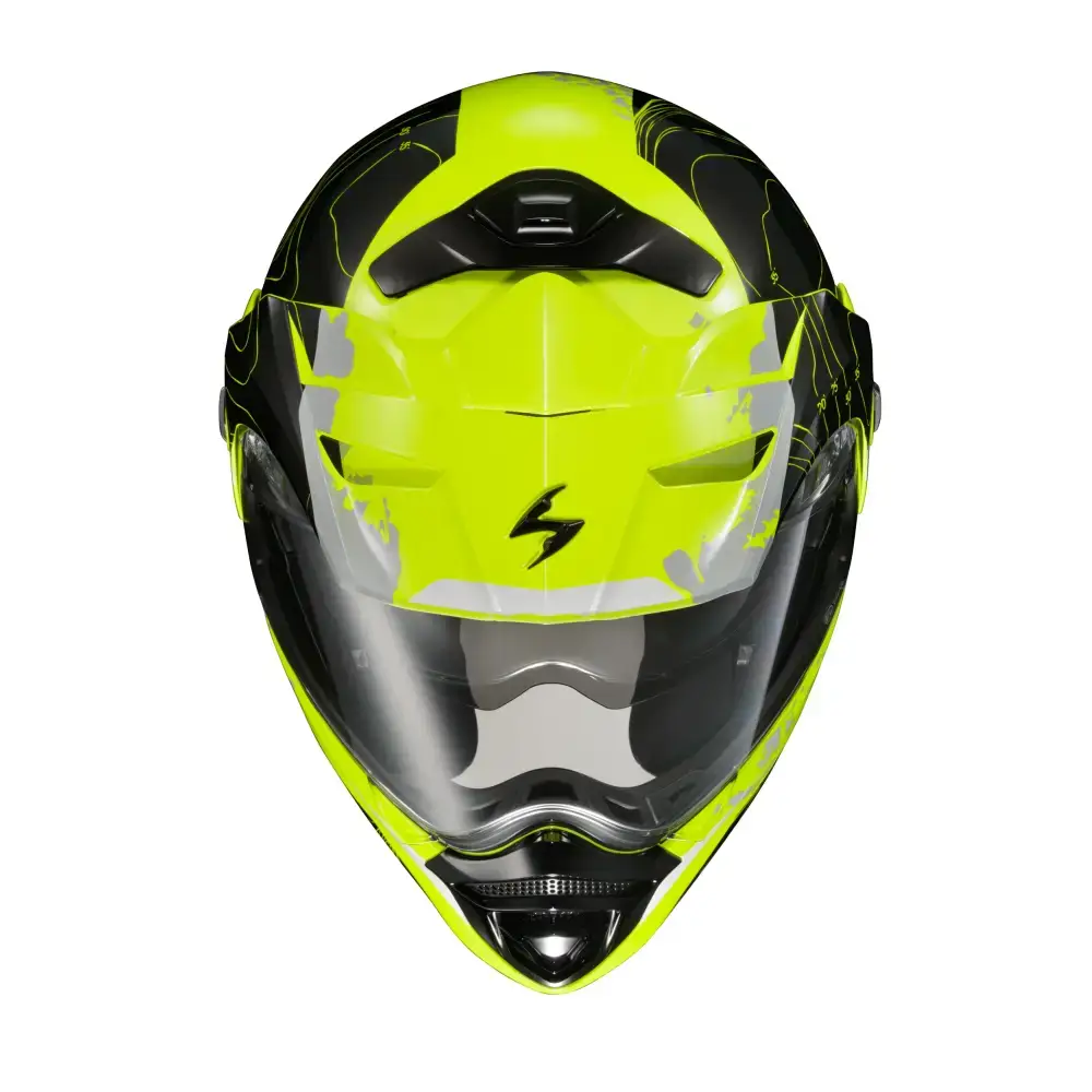 Exo At960 Modular Helmet Topographic Hi Vis/Black 3x