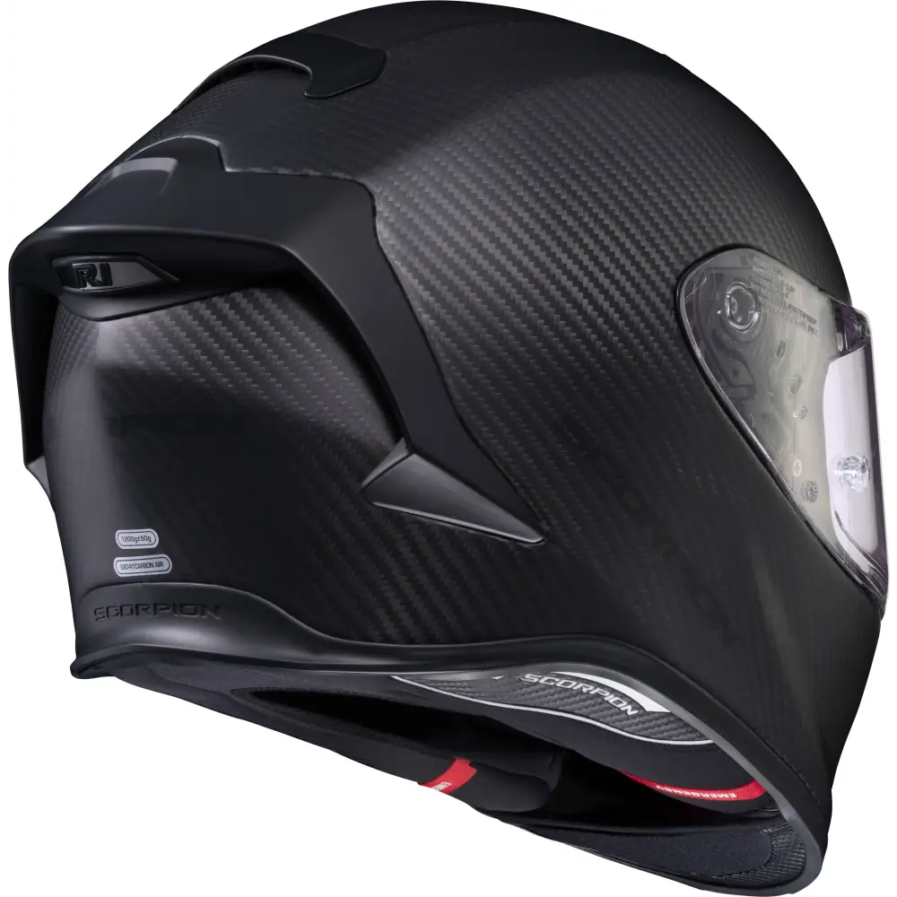 Exo R1 Air Full Face Helmet Carbon Gloss Black Sm