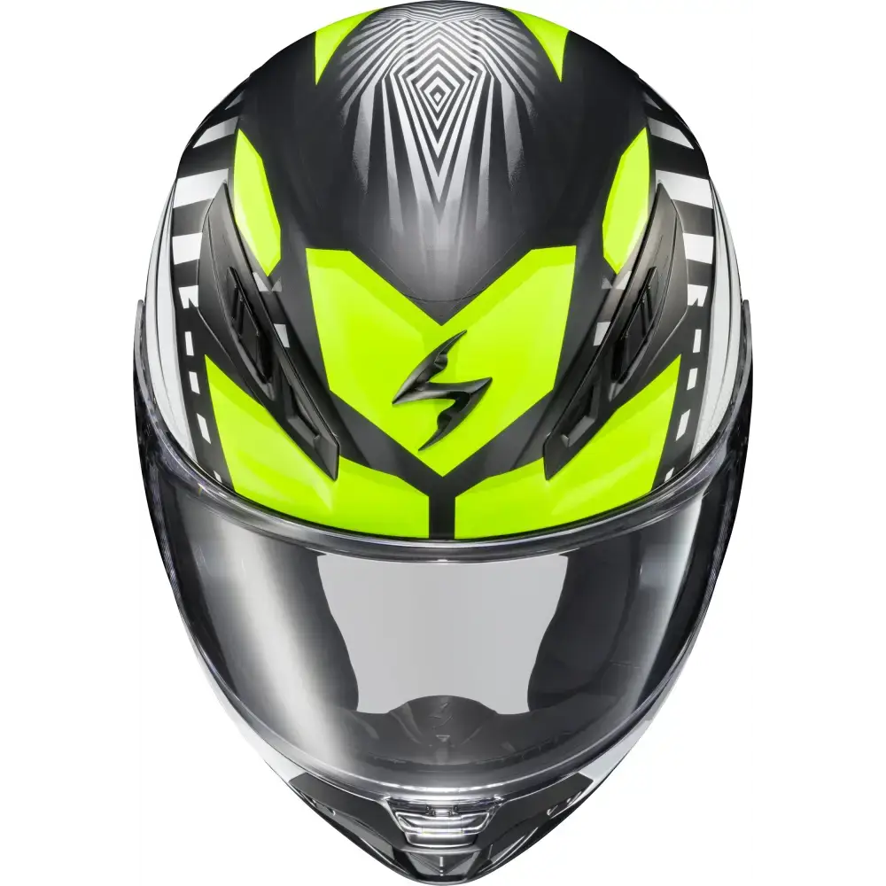 Exo R430 Full Face Helmet Head Trip Hi Viz 2x