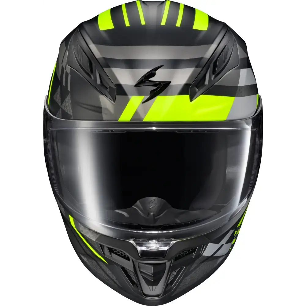 Exo R430 Full Face Helmet Paradox Hi Viz 2x