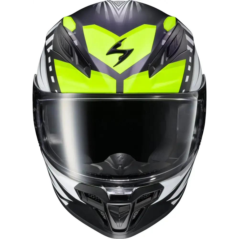 Exo R430 Full Face Helmet Head Trip Hi Viz 2x