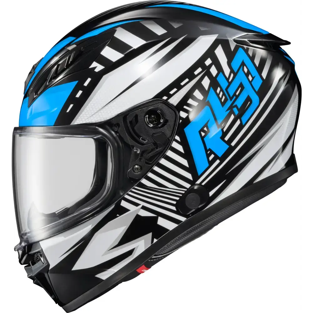 Exo R430 Full Face Helmet Head Trip Light Blue 2x