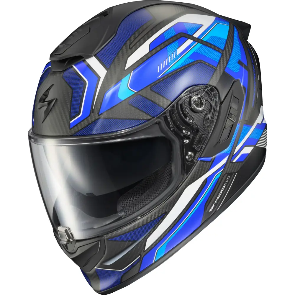 Exo St1400 Evo Carbon Helmet Hex Matte Blue 2x
