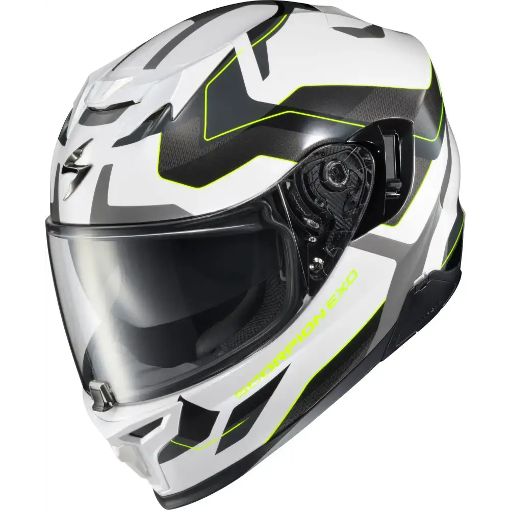 Exo T520 Full Face Helmet Zuse White/Hi Viz 2x