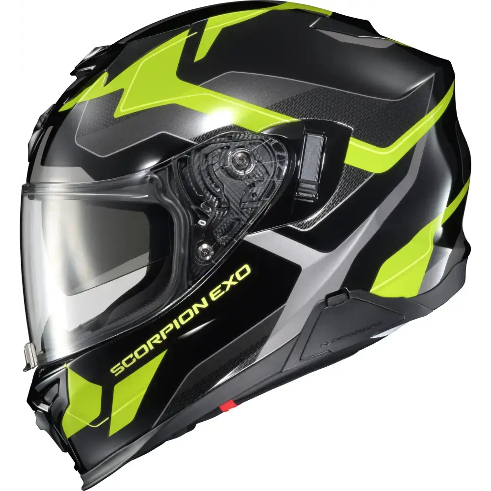 Exo T520 Full Face Helmet Zuse Black/Hi Viz 2x