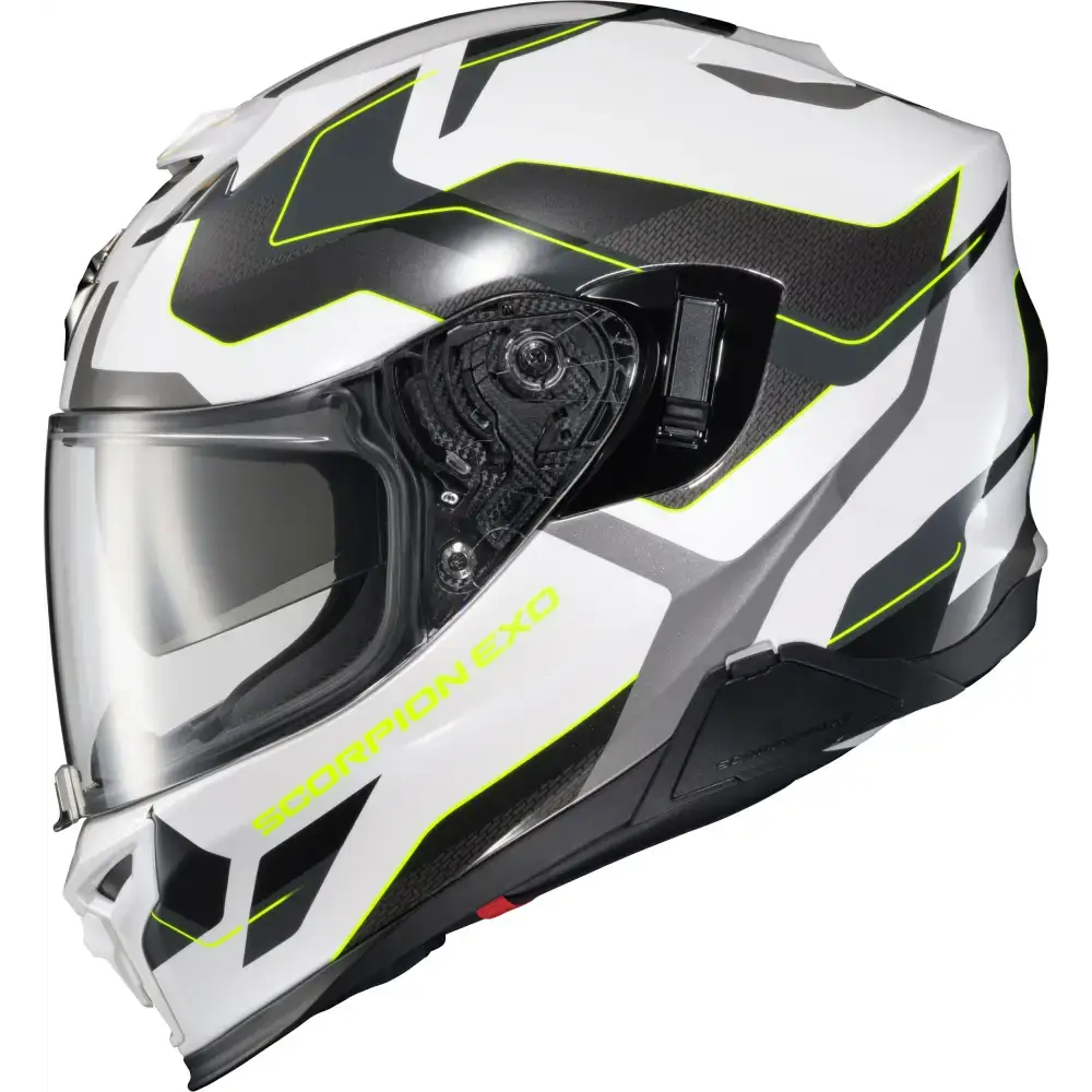 Exo T520 Full Face Helmet Zuse White/Hi Viz 2x