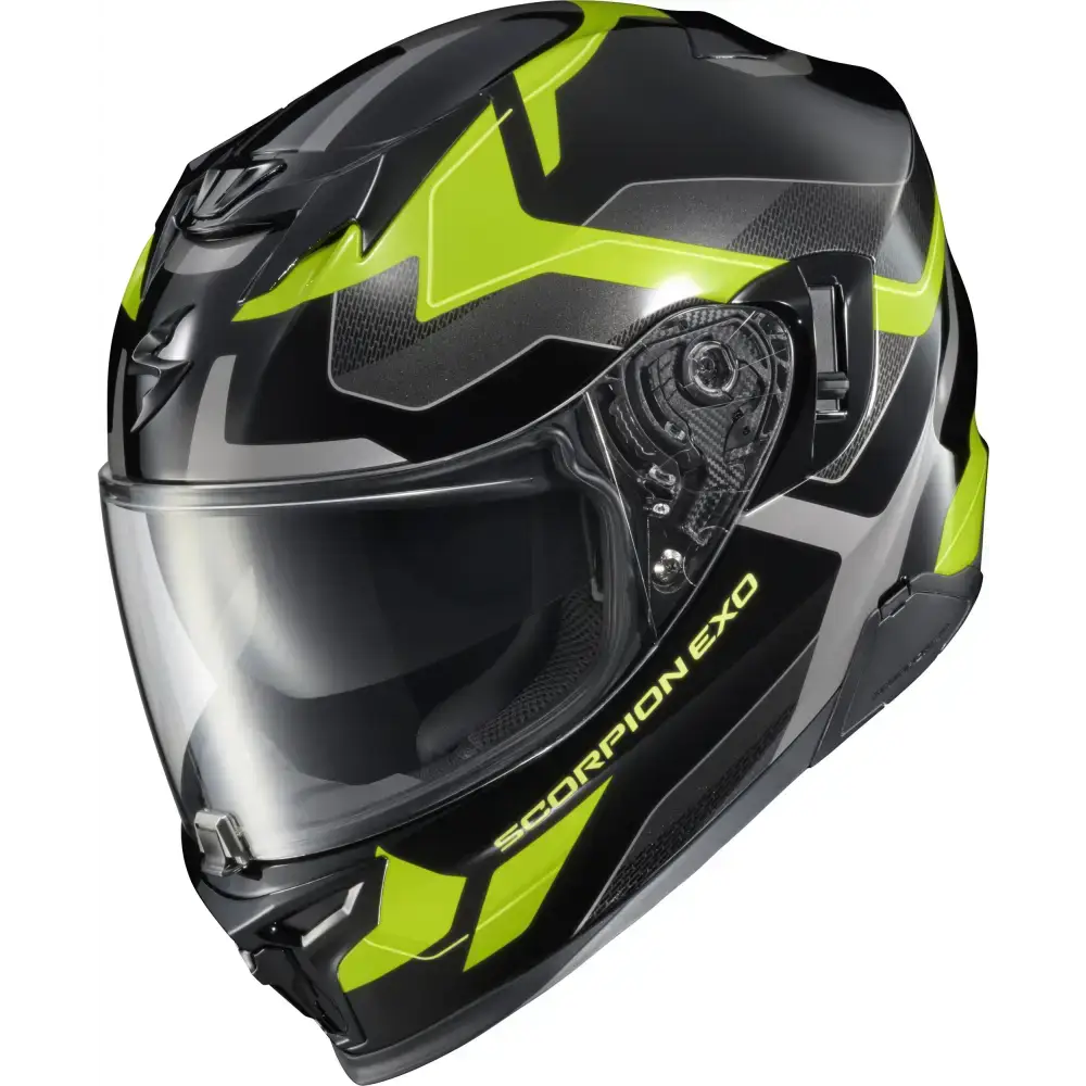 Exo T520 Full Face Helmet Zuse Black/Hi Viz 2x