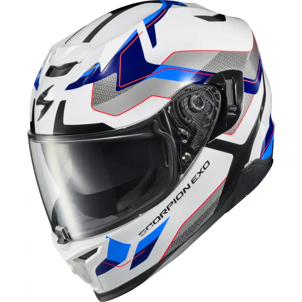 Exo T520 Full Face Helmet Zuse White/Blue 2x