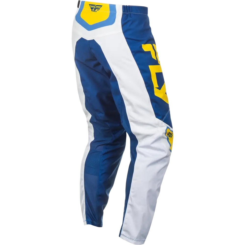 F 16 Pants Ca/Ny White/Dark Blue/Yellow Sz 28