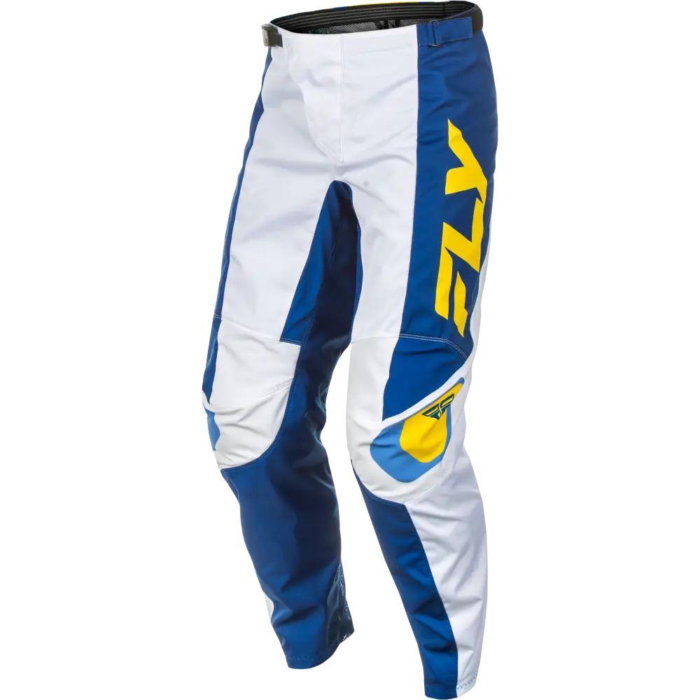 F 16 Pants Ca/Ny White/Dark Blue/Yellow Sz 30