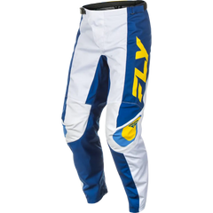 F 16 Pants Ca/Ny White/Dark Blue/Yellow Sz 38