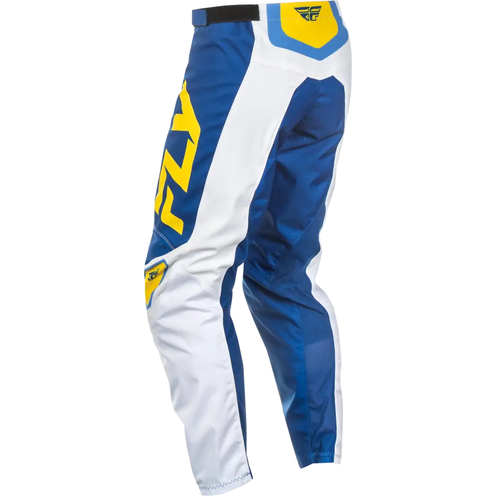 F 16 Pants Ca/Ny White/Dark Blue/Yellow Sz 38