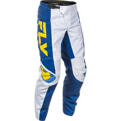 F 16 Pants Ca/Ny White/Dark Blue/Yellow Sz 42