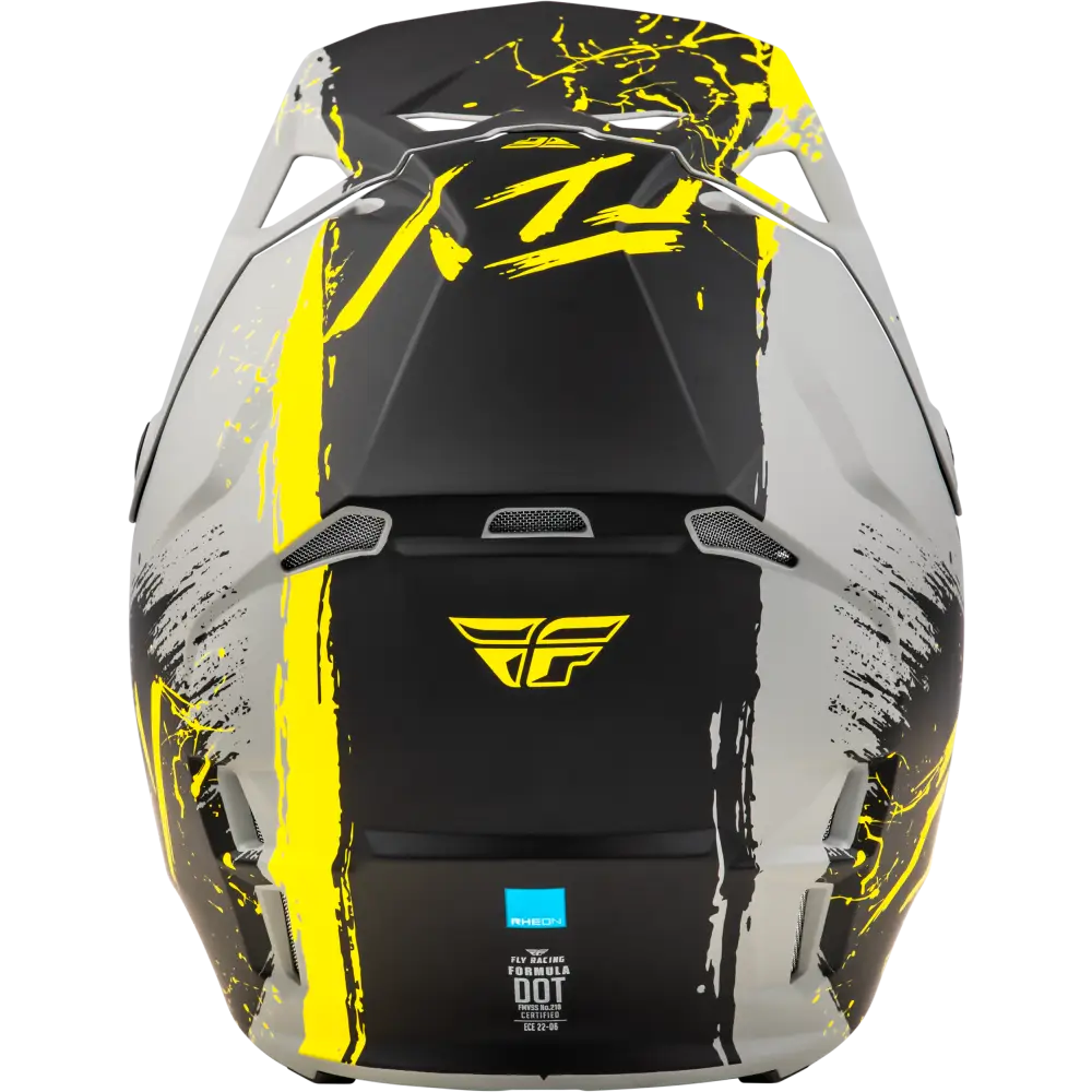 Formula Cp Manic Helmet Matte Grey/Black/Yellow Xl