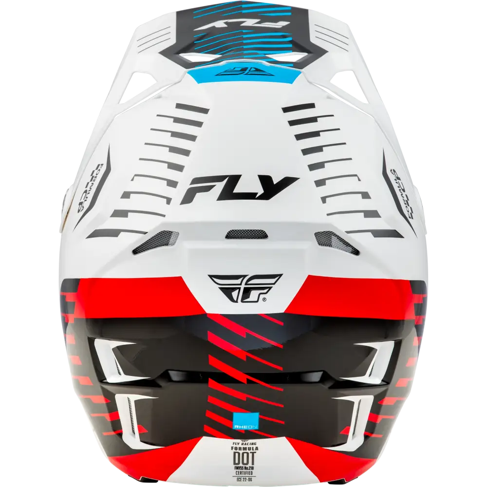 Formula Cp Slice Helmet White/Red/Cyan Md