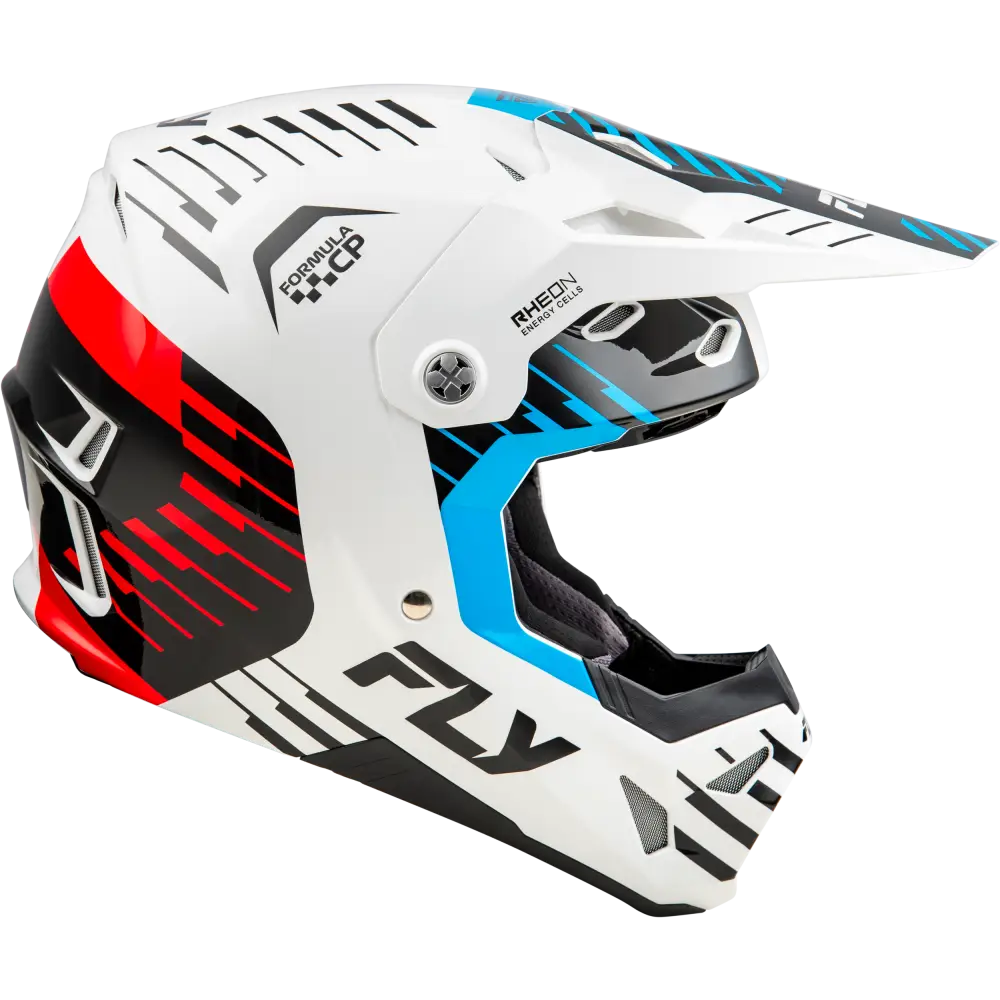 Formula Cp Slice Helmet White/Red/Cyan Md