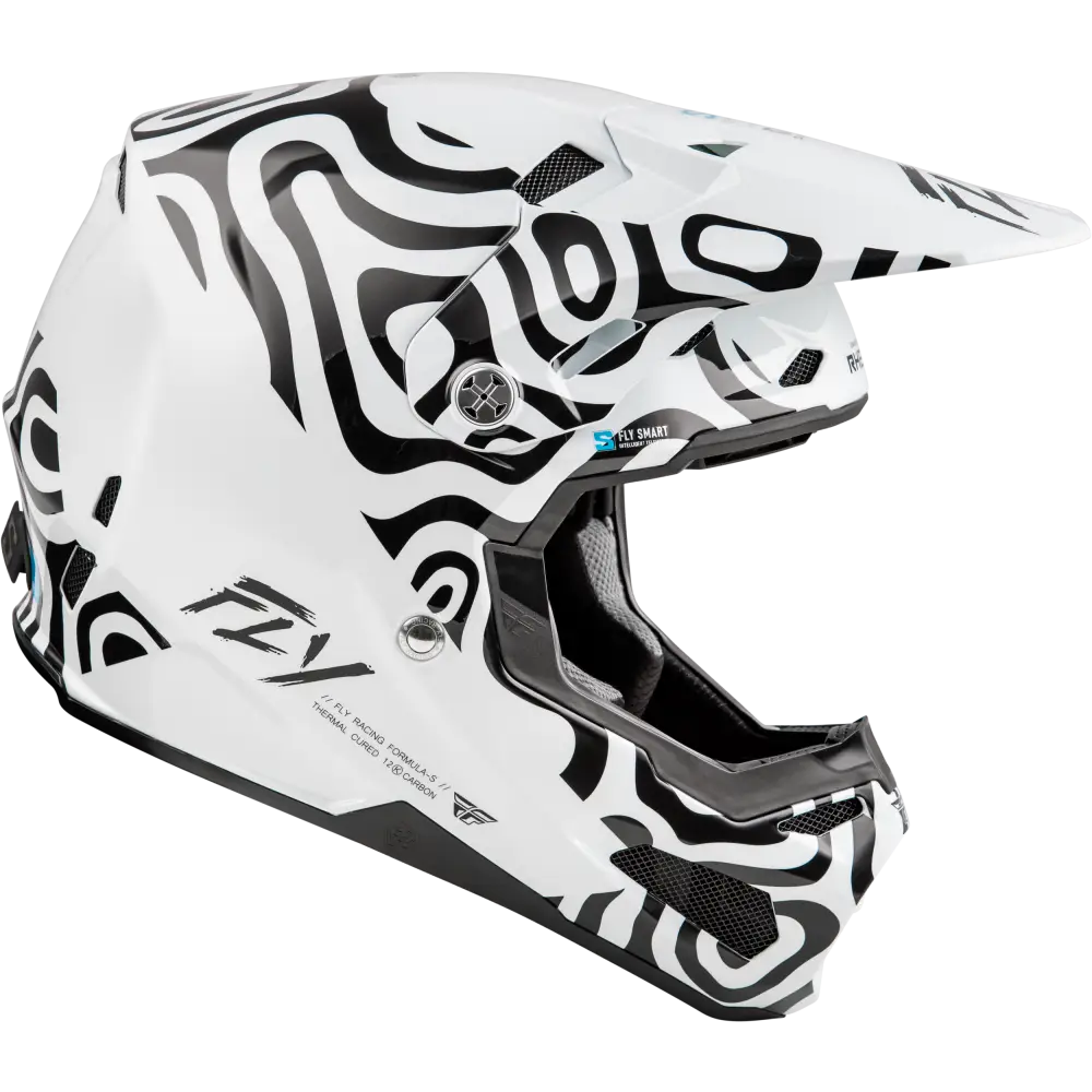 Formula S Carbon Abyss Helmet White/Black Sm