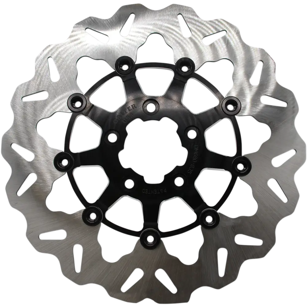 GALFER Front Wave? Rotor - Black Carrier DF680CW-C