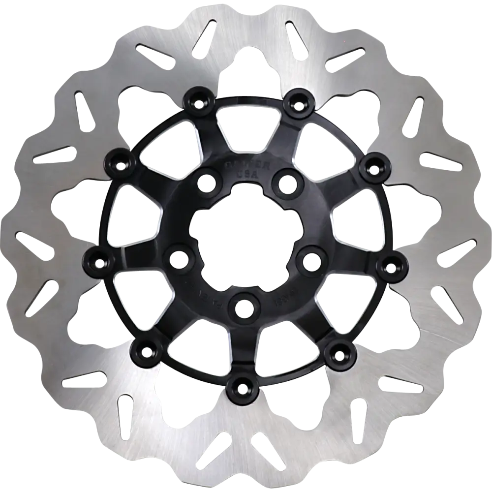 GALFER Rear Wave? Rotor - Black Carrier DF681CW-C