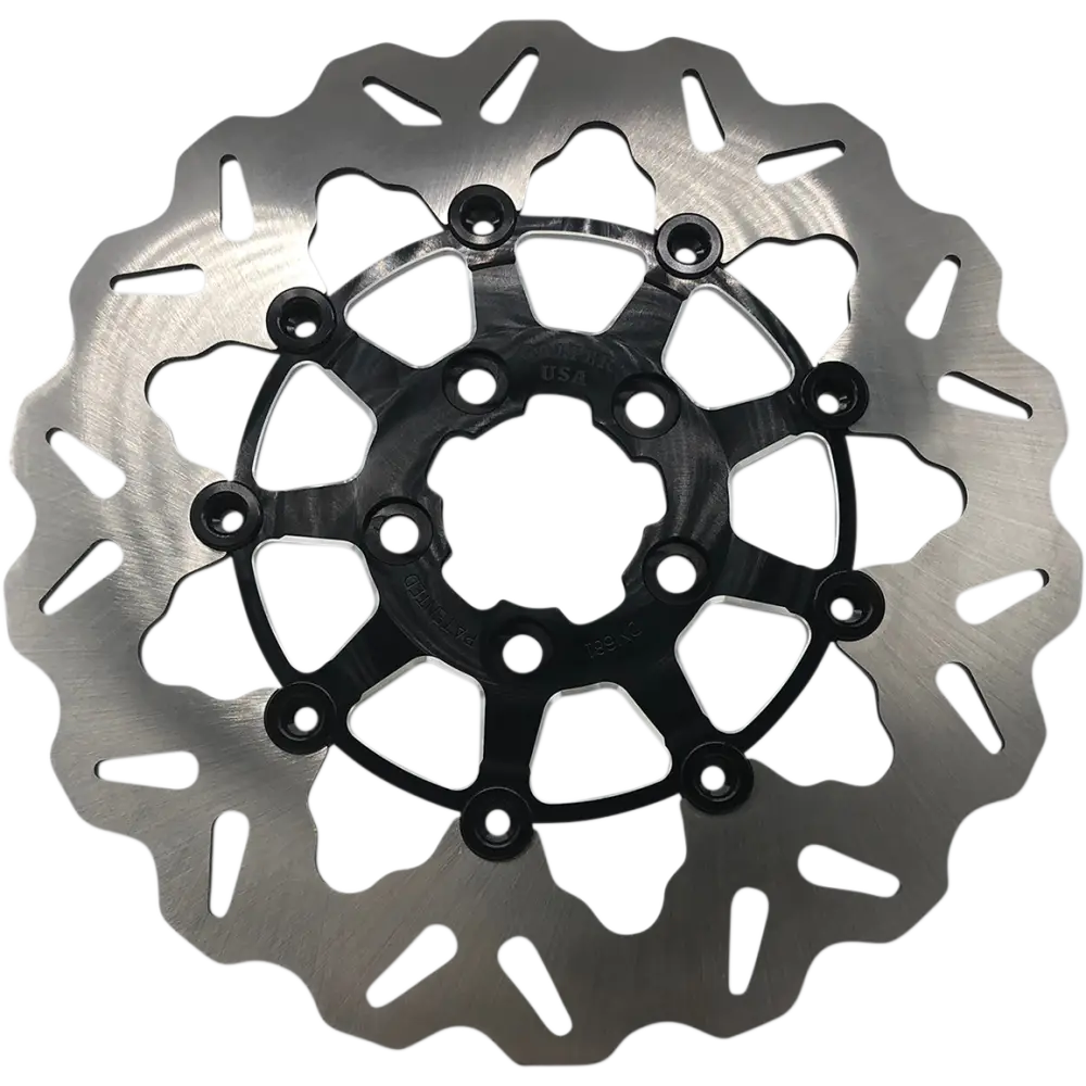 GALFER Rear Wave? Rotor - Black Carrier DF681CWS-C