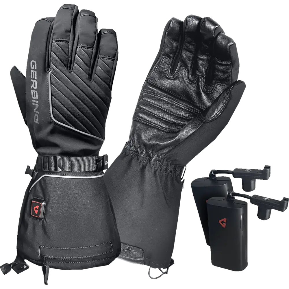 GERBING HEATED CLOTHING 7V Atlas Ultra-Flex Battery Heated Gloves - Black - Large GER-AFGV-7V-M-L