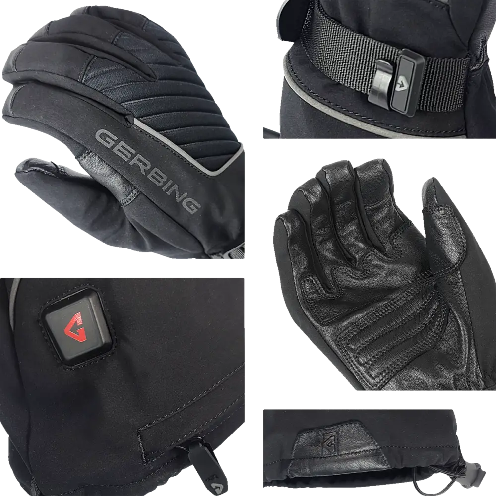 GERBING HEATED CLOTHING 7V Atlas Ultra-Flex Battery Heated Gloves - Black - Small GER-AFGV-7V-M-S