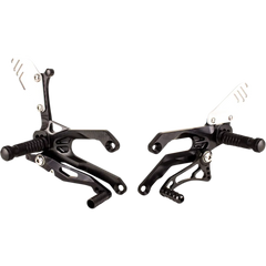 GILLES TOOLING FXR Rearset - Black - Yamaha FXR-Y05-CUP-B - Foot Control Group