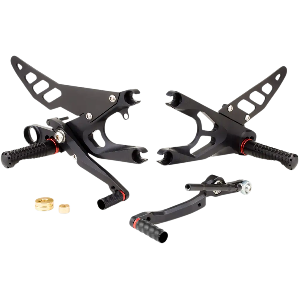 GILLES TOOLING FXR Rearset - Black - Yamaha FXR-Y07-B - Foot Control Group