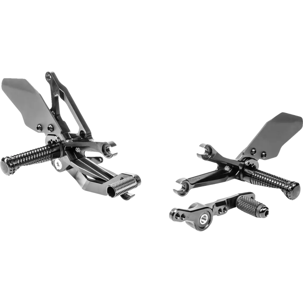 GILLES TOOLING FXR Rearset - Black - Yamaha FXR-Y08-B - Foot Control Group