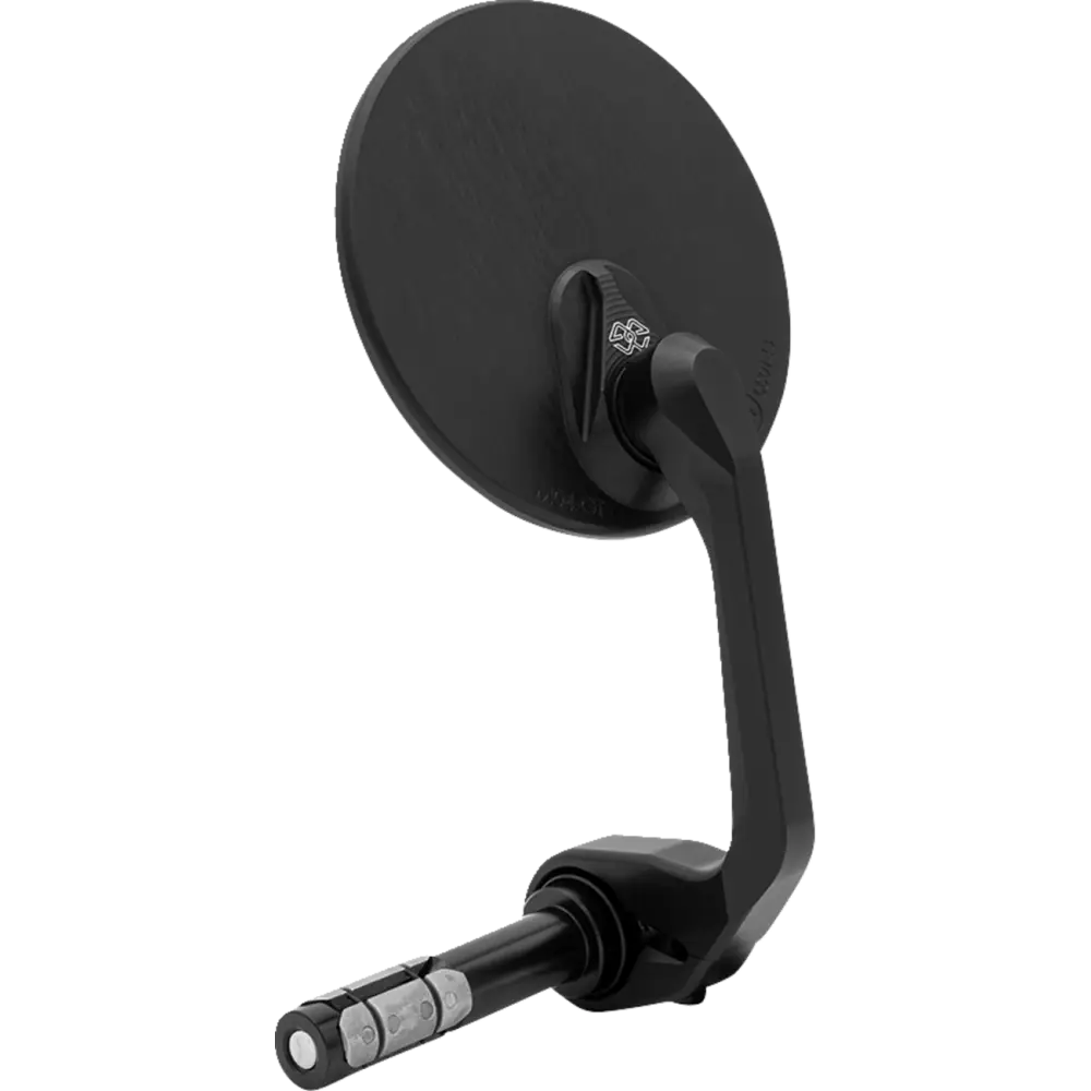 GILLES TOOLING Mirror - MOON - Side View - Round - Black - Right/Left - Each M04-01-BD - Handlebars Controls Mirrors