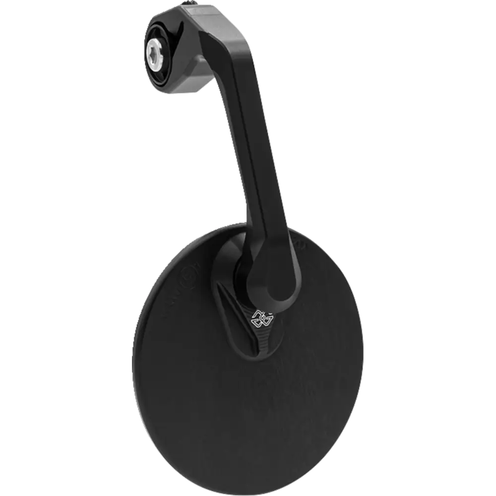 GILLES TOOLING Mirror - MOON - Side View - Round - Black - Right/Left - Each M04-01-BD - Handlebars Controls Mirrors