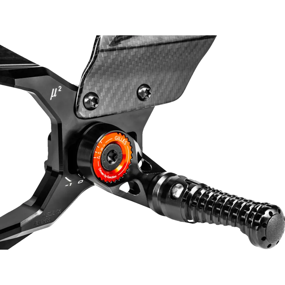 GILLES TOOLING MUE2 Rearset - Black - BMW MUE2-BM05-B - Foot Control Group