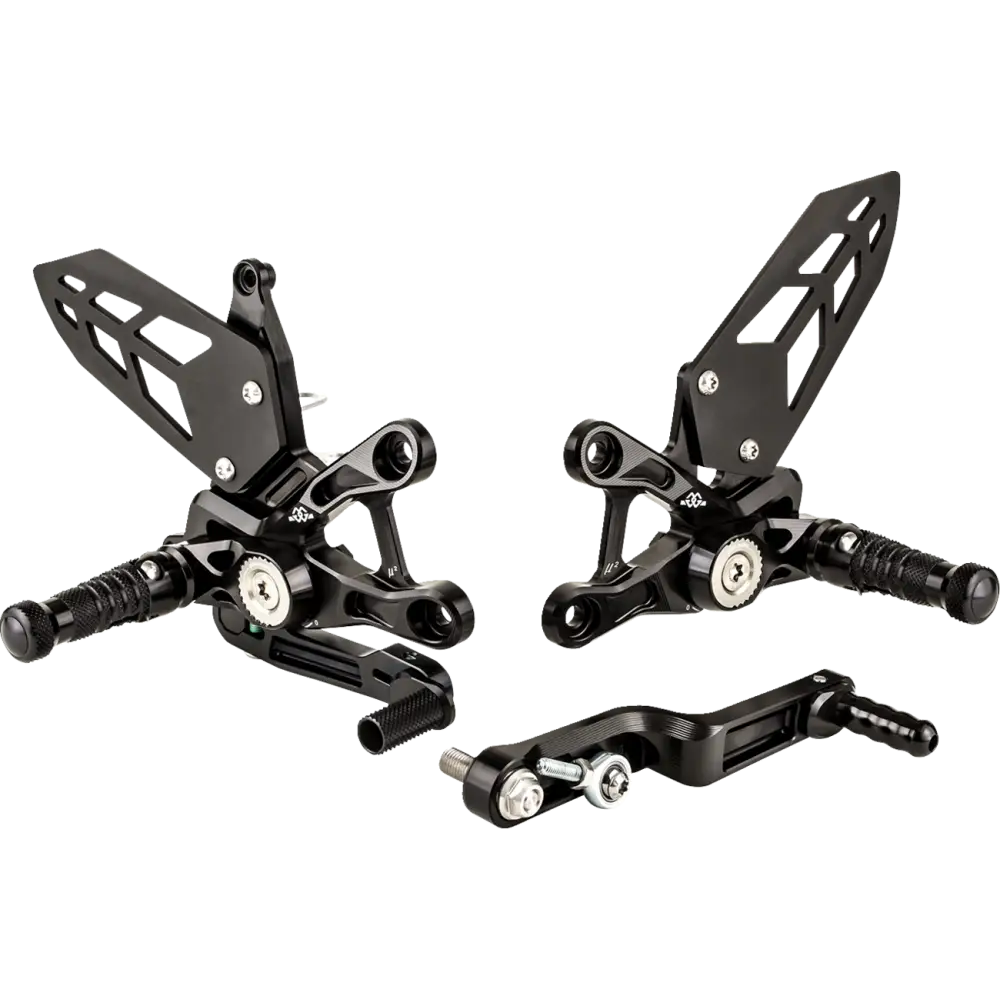 GILLES TOOLING MUE2 Rearset - Black - Suzuki MUE2-S01-B - Foot Control Group