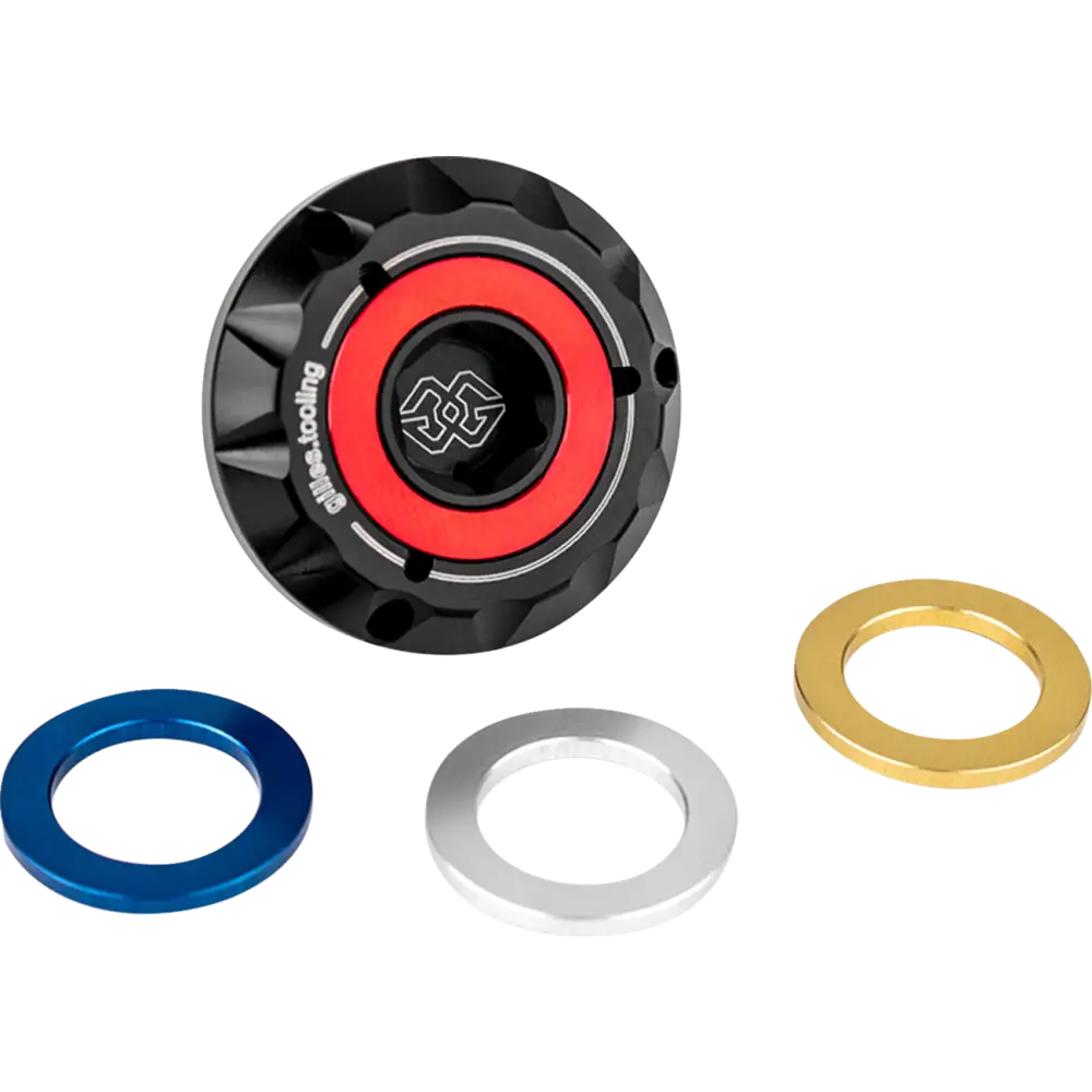 GILLES TOOLING Oil Filler Plug - Black - M20 x 1.5 - Aprilia/Honda/Suzuki OFC-20-15-B - Engine Group