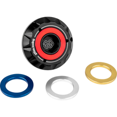 GILLES TOOLING Oil Filler Plug - Black - M20 x 1.5 - Aprilia/Honda/Suzuki OFC-20-15-B - Engine Group