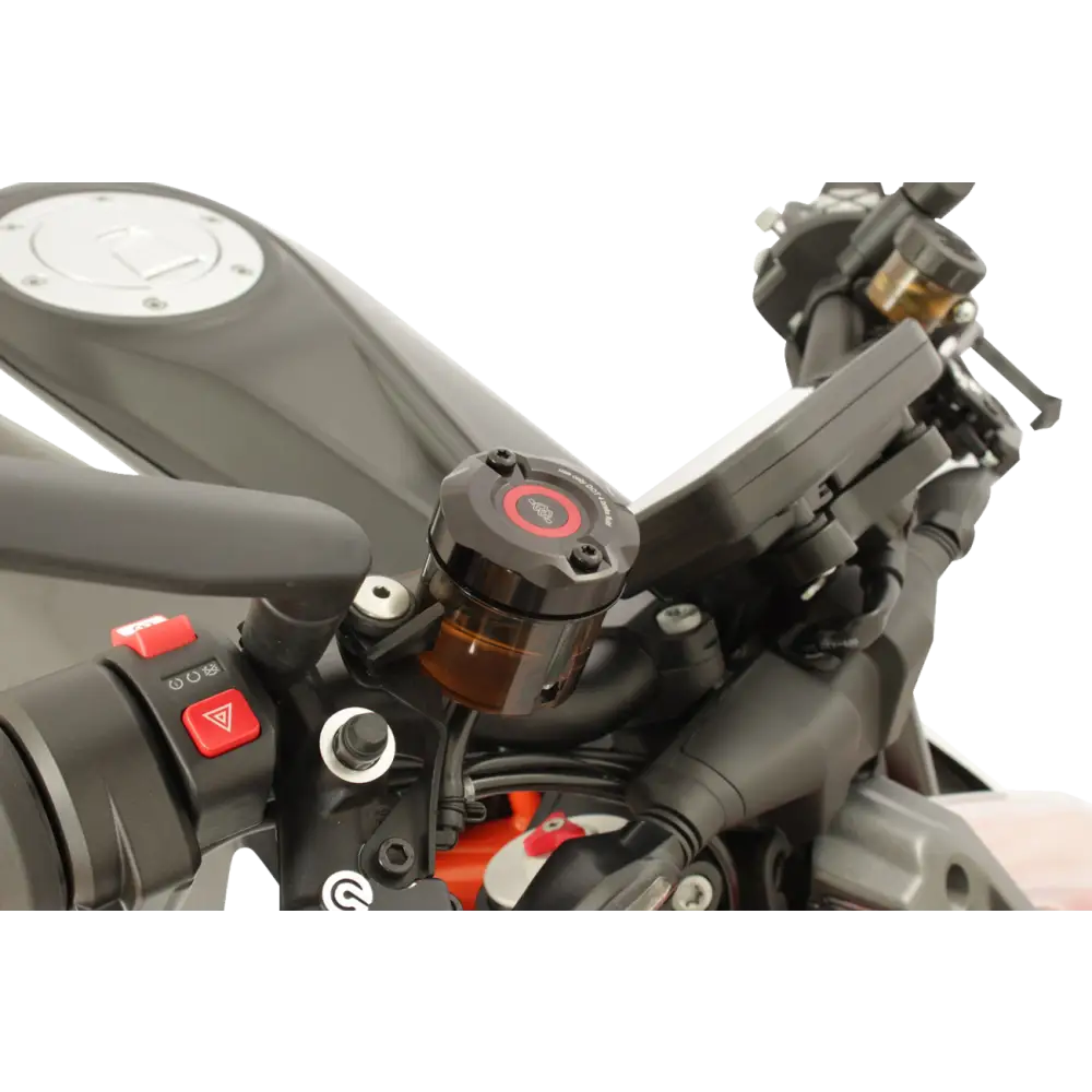 GILLES TOOLING Reservoir Cover - Brake - Front - Black BRC-06-B - Handlebars Controls Mirrors