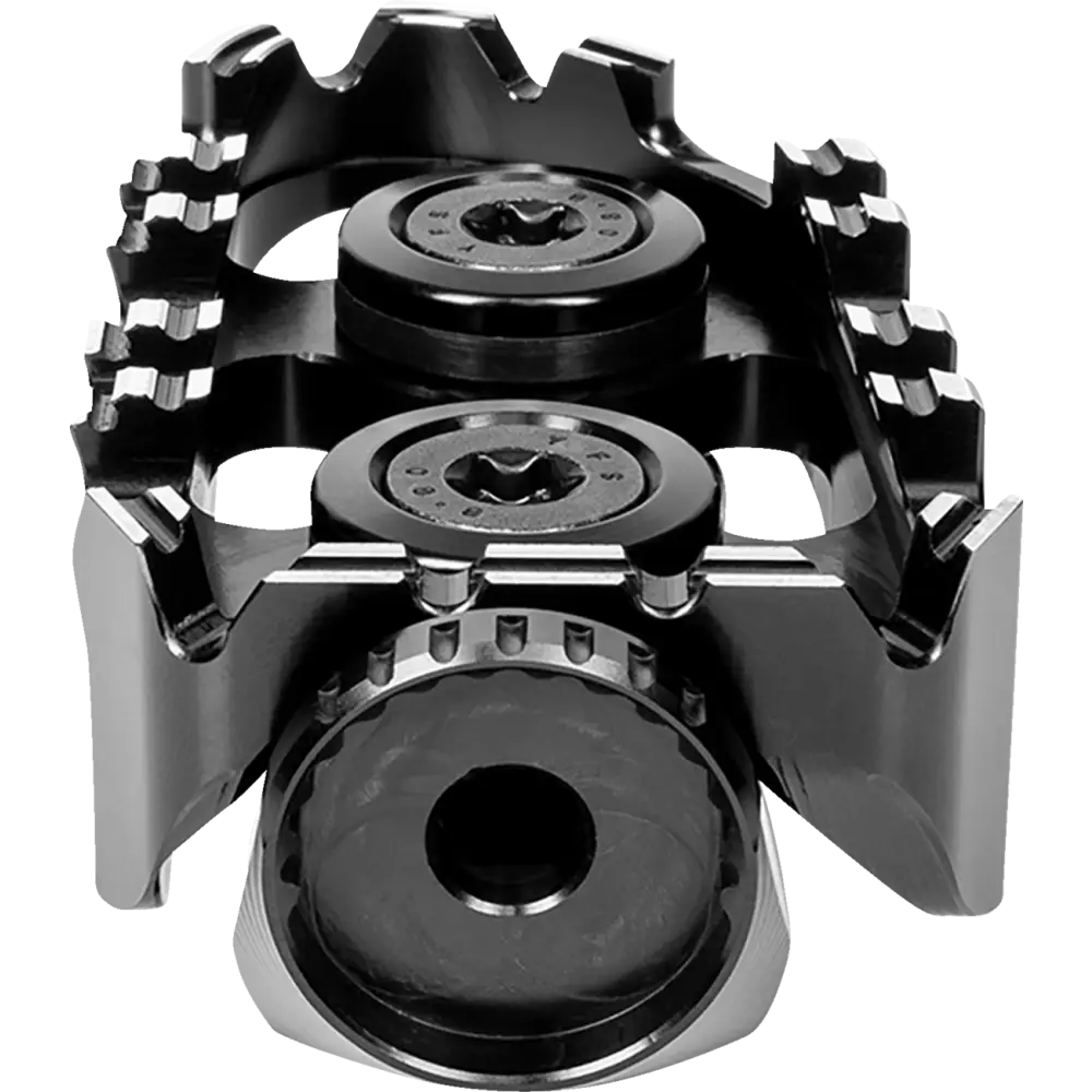 GILLES TOOLING Tech-X Enduro Footpeg - Driver - Black RGK-122-UF35-SET-B